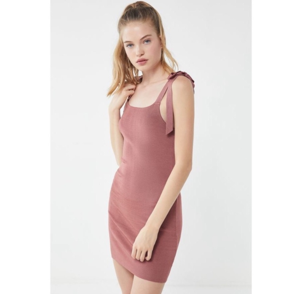Urban outfitters rose Mary tie shoulder dress